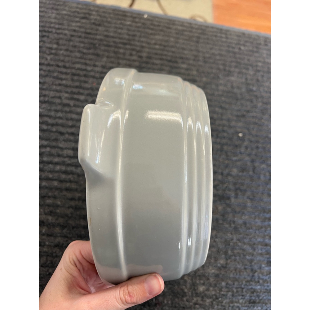 Vintage General Electric Refrigerator Yellow and Gray Hall Ovenware Dish, No Lid - Picture 10 of 10